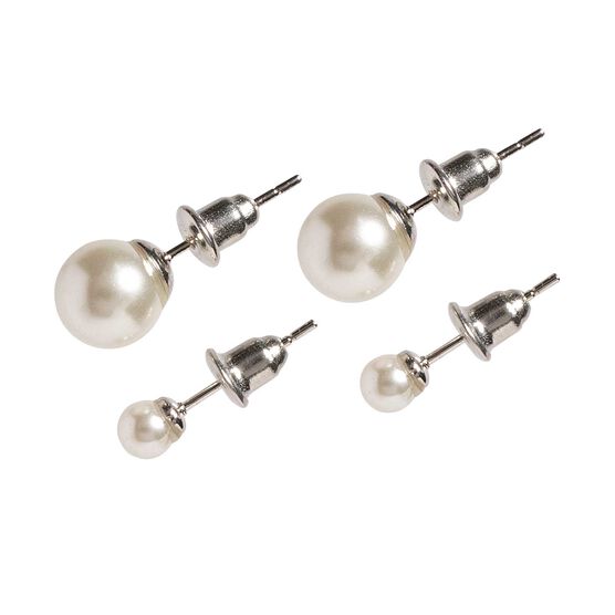 Pearl stud earrings 2 pack